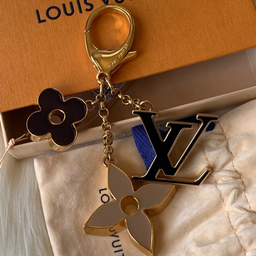 Fleur de Monogram Bag Charm
